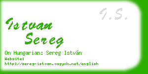 istvan sereg business card