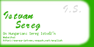 istvan sereg business card